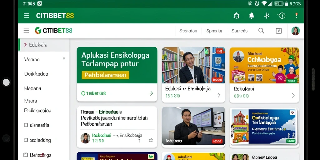 Antarmuka CITIBET88 yang intuitif dan informatif.