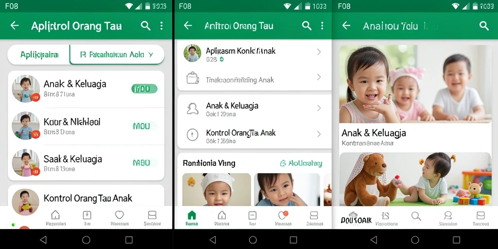 Antarmuka F08 yang sederhana dan intuitif untuk kontrol orang tua.