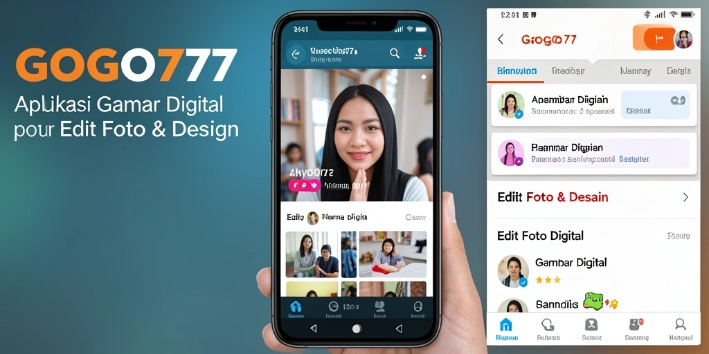Screenshot utama GOGO77 menunjukkan antarmuka dan fungsi pengeditan gambar yang intuitif.