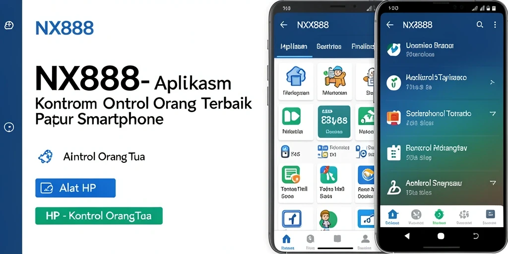 Screenshot antarmuka aplikasi Kontrol Orang Tua NX888 yang intuitif dan informatif.