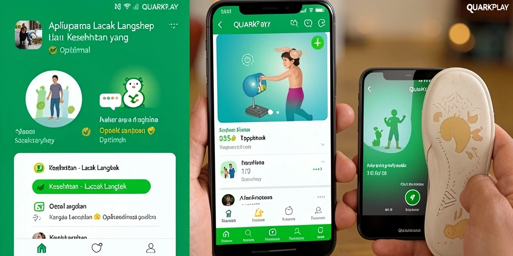 Antarmuka pengguna QUARKPLAY yang menarik dan fungsional untuk lacak langkah.