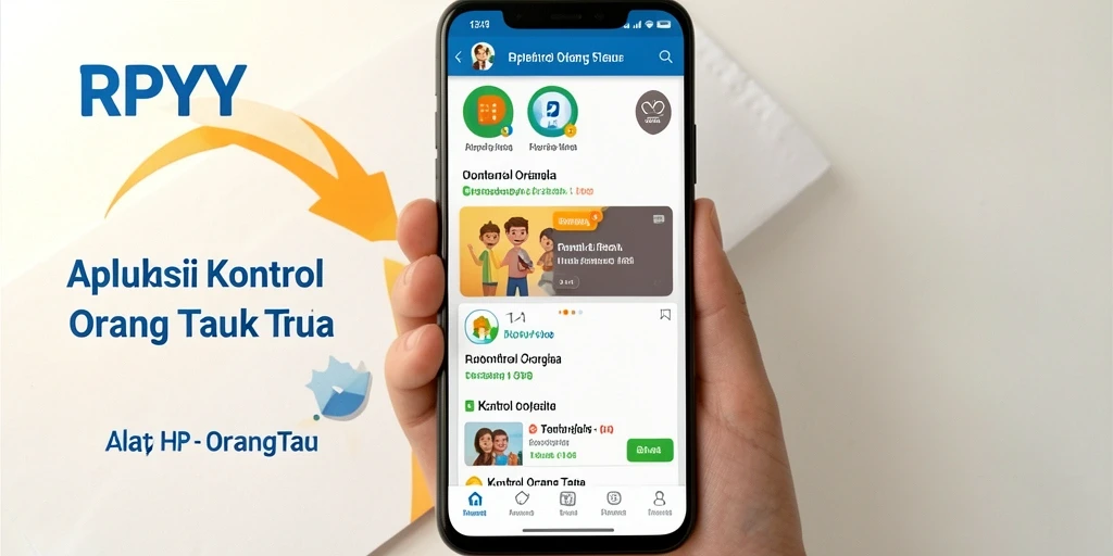 Antarmuka aplikasi RPYYY yang ramah pengguna untuk kontrol orang tua.