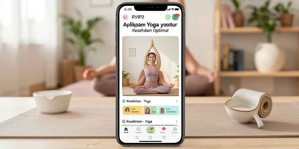 Tampilan antarmuka RVIP2 yang intuitif dan fungsional untuk latihan Yoga.