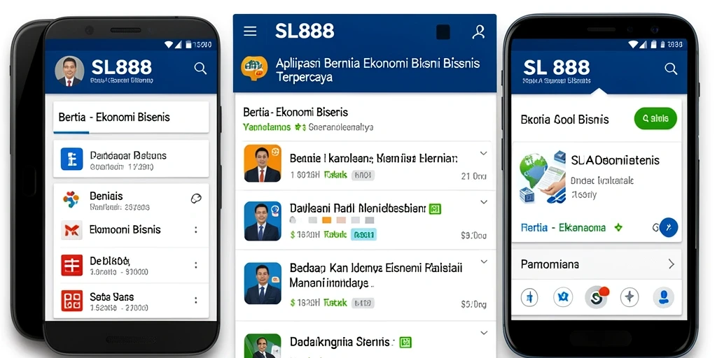 Tampilan antarmuka SL888 yang modern dan informatif.